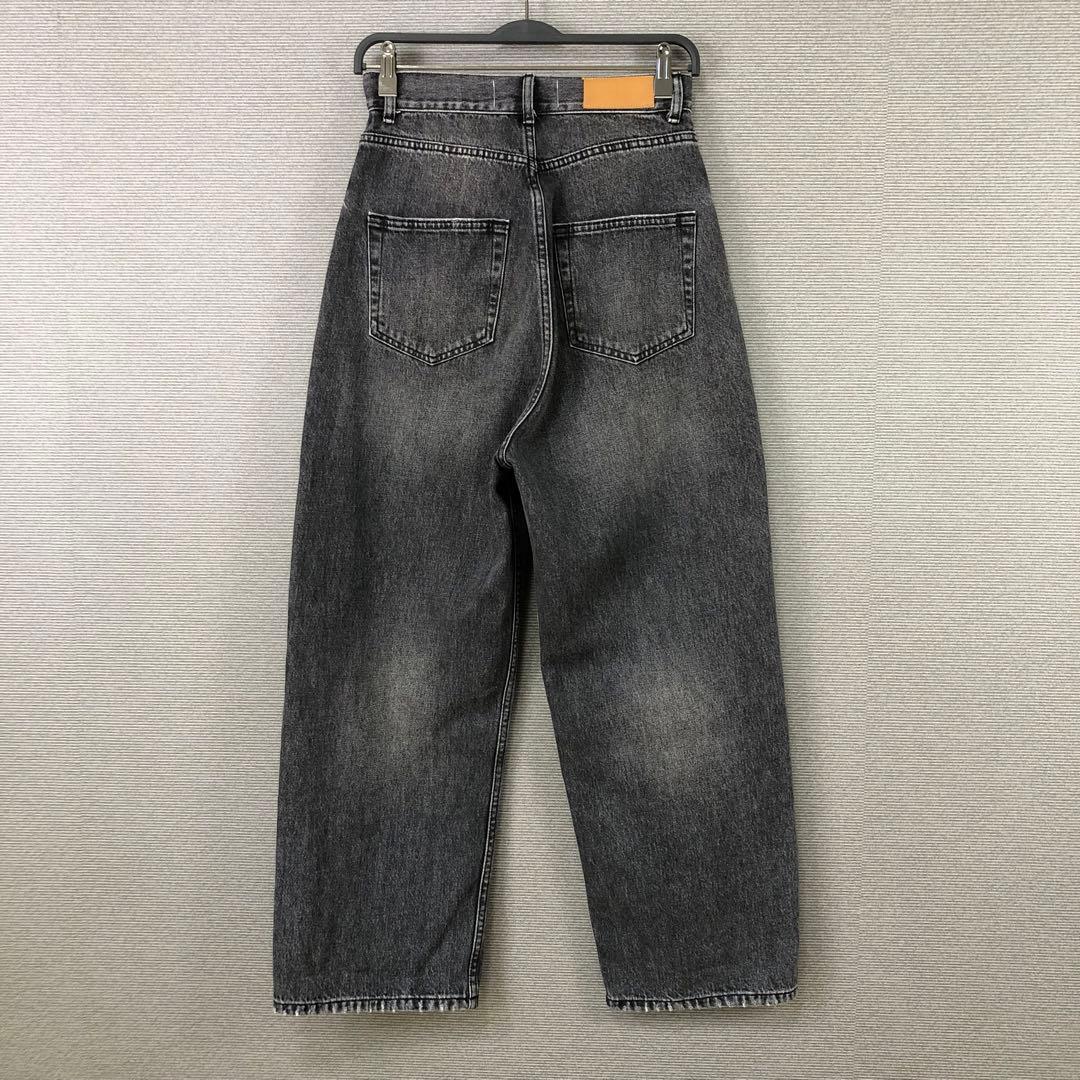 Curensology <&RC>ワイドルーズデニムパンツ 34 ブラック