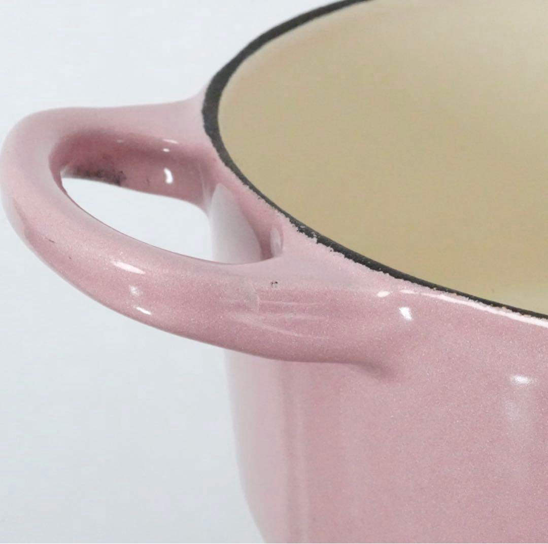 【美品】LE CREUSET　ココット ロンド シフォンピンク　14cm