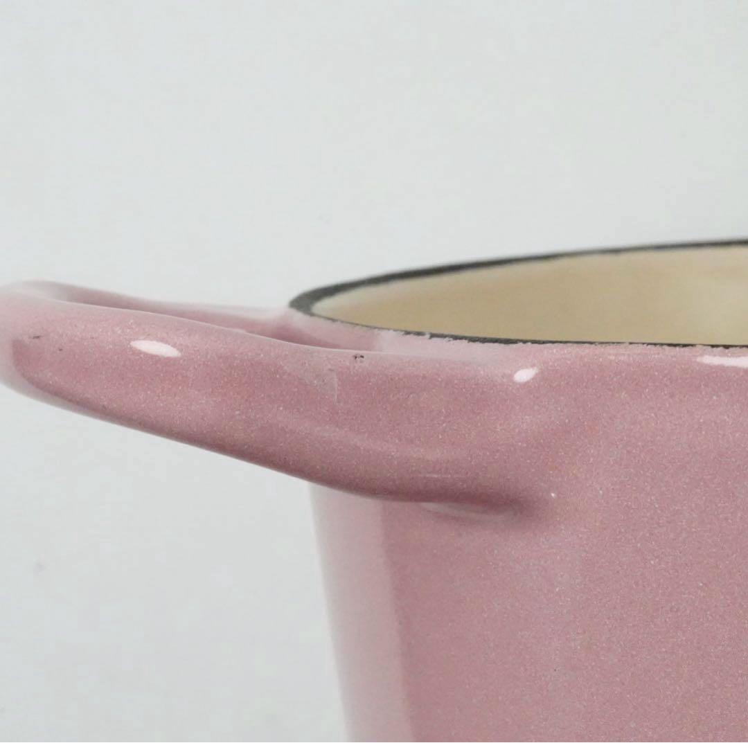 【美品】LE CREUSET　ココット ロンド シフォンピンク　14cm