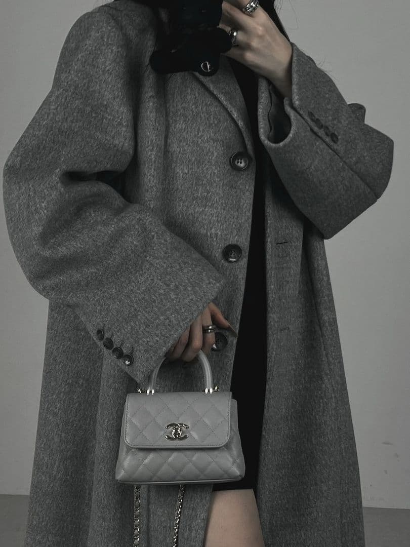 新品値札付き Darich ベーシックテーラードロングコート GRY