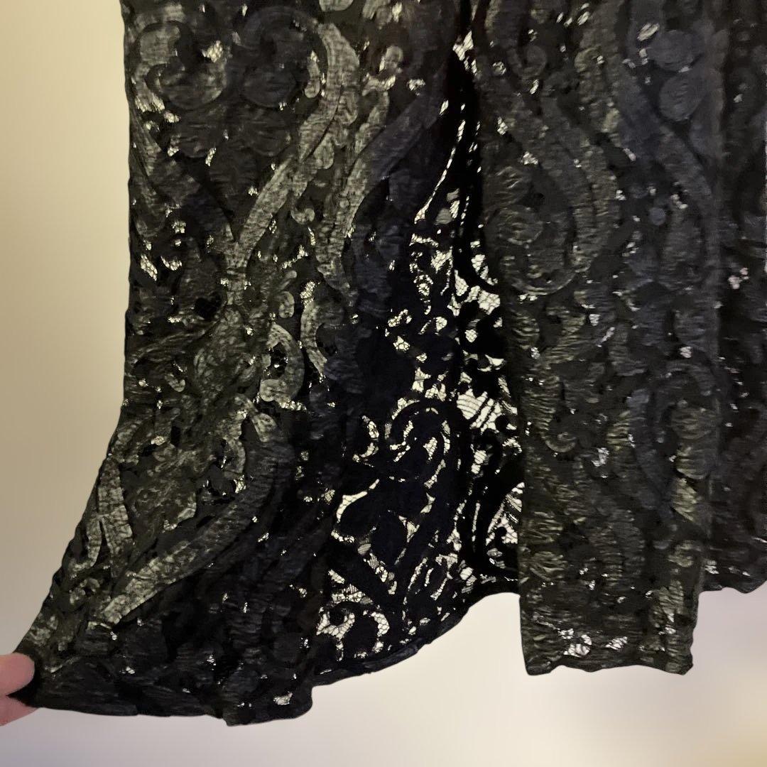 スカート AmeriSYNTHETIC LEATHER EMBROIDERY SKIRT