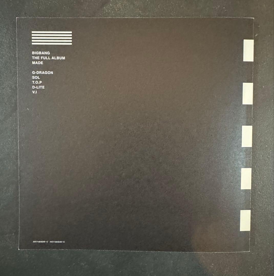 BIGBANG MADE THE FULL ALBUM TOP カード　トップ