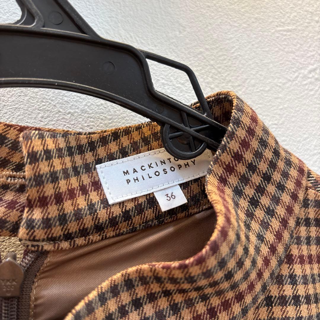 MACKINTOSH PHILOSOPHY チェック柄ワンピース