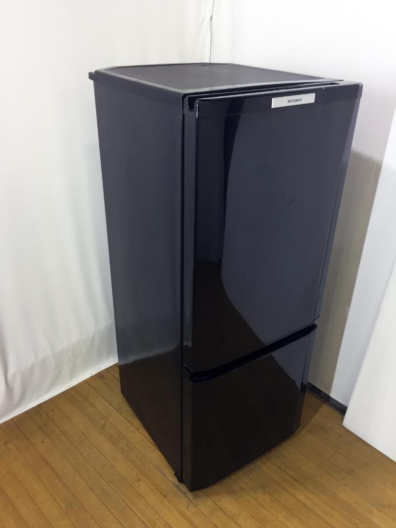 ★美品 中古★ 三菱 146L　ラウンドカット　２ドア冷蔵庫【MR-P15T】