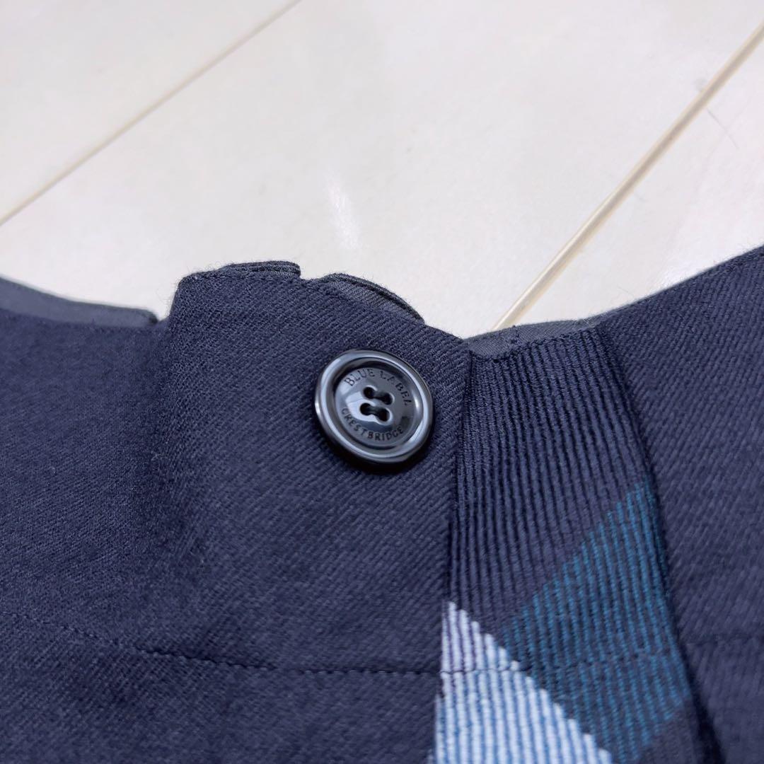 ☆BLUE LABEL CRESTBRIDGE☆ネイビーフレアスカート チェック
