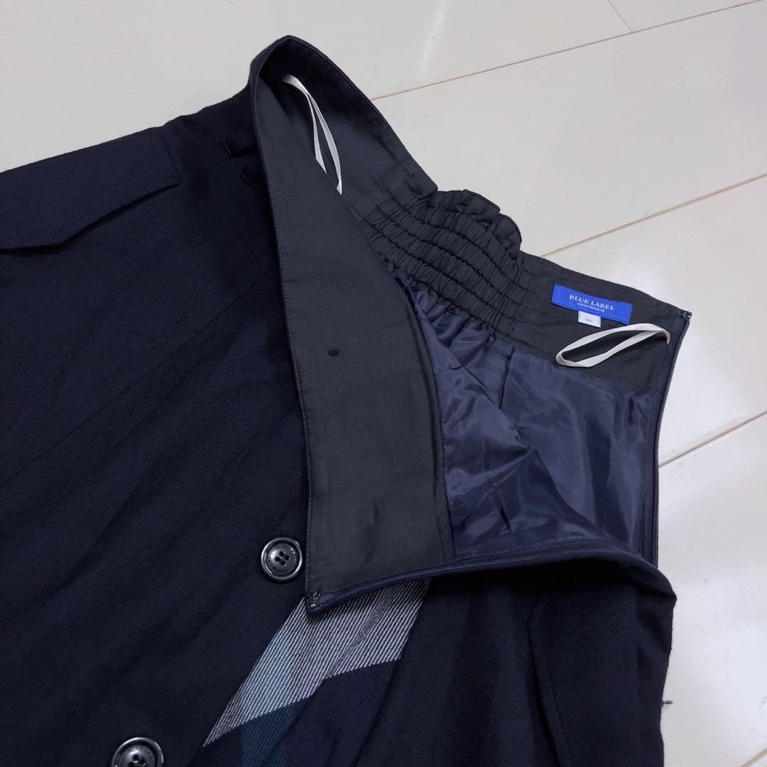 ☆BLUE LABEL CRESTBRIDGE☆ネイビーフレアスカート チェック