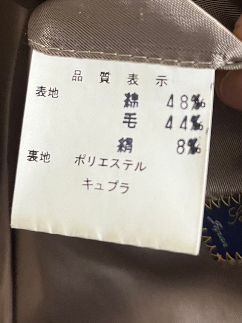 Milkさま専用　アルデックス　6Bダブルブレステッドスーツライトベージュグレー