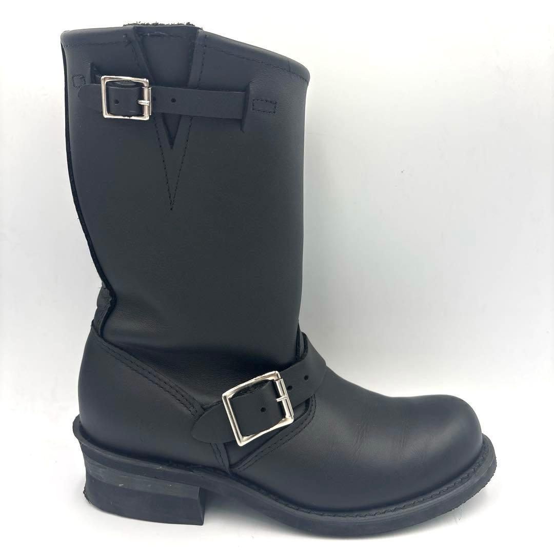 フライ FRYE エンジニアブーツ【7】23.5～24cm ブラック ベルト