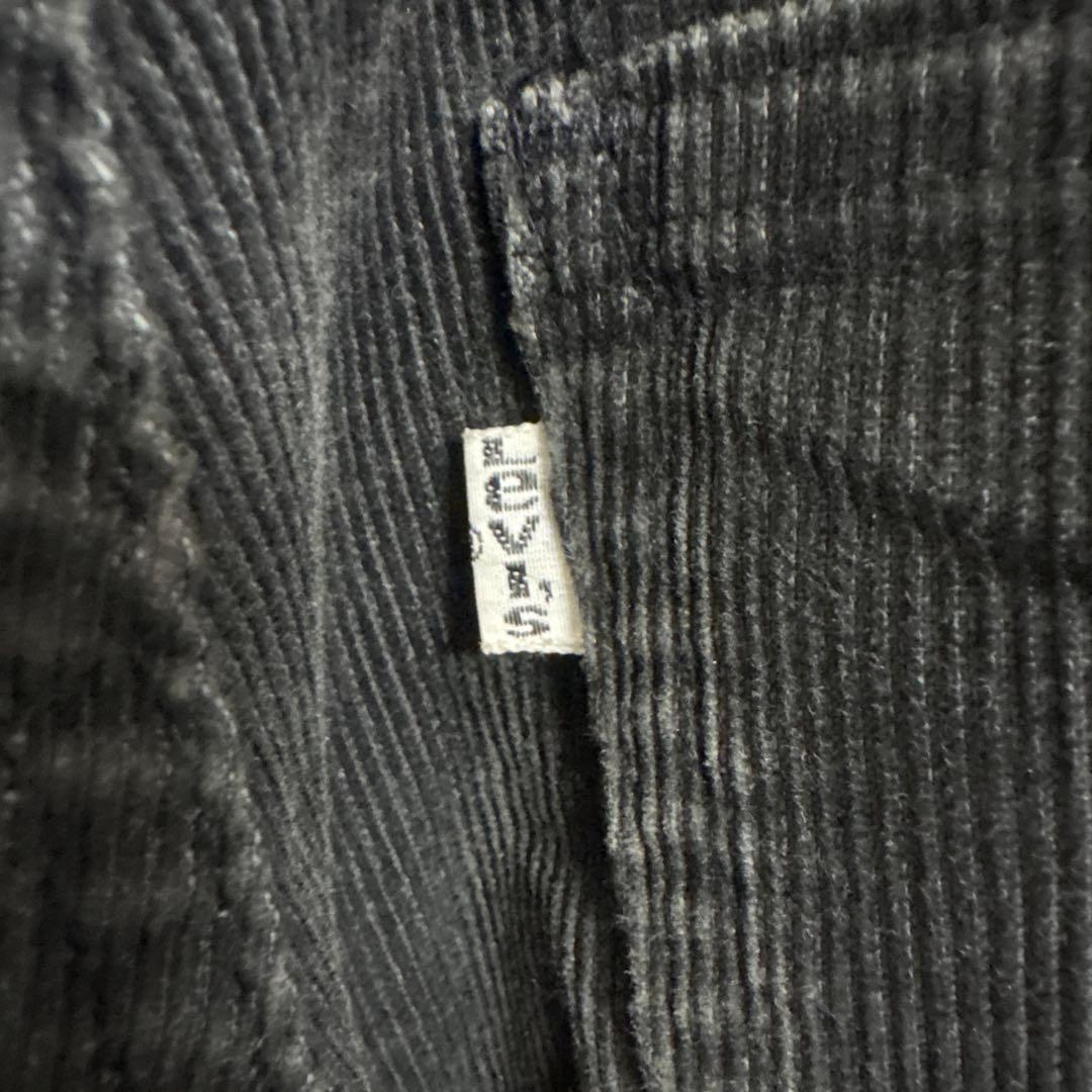 70s LEVI'S 646コーデュロイブラックフレアパンツ