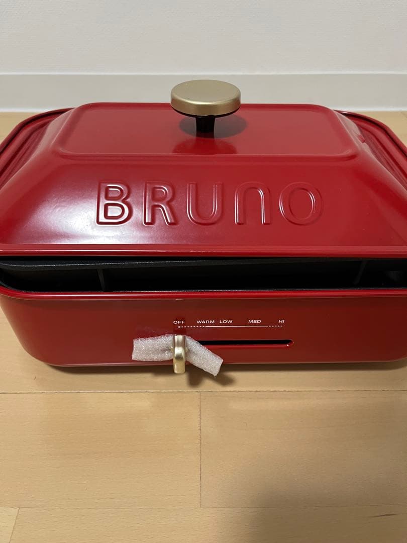 BRUNO ホットプレート 赤　新品未使用品