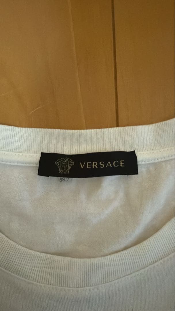 VERSACE ロゴプリント Tシャツ ホワイト