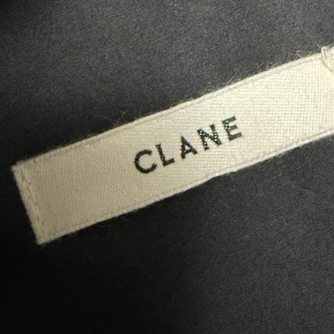 クラネ CLANE ギャザーボリュームロングスカート コットン ブラック 1