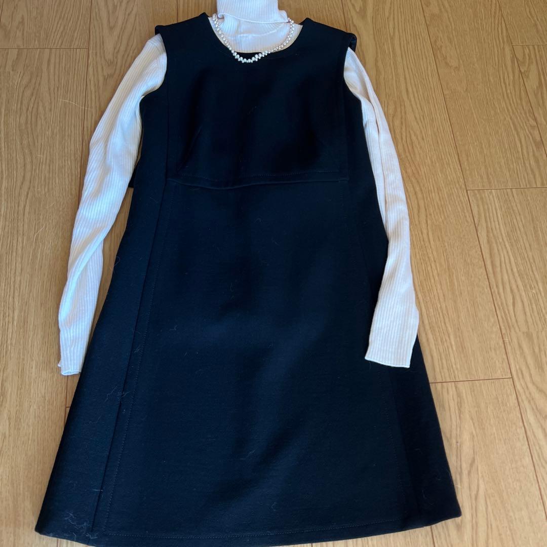 PRADA ノースリーブワンピース　ジャンバースカート黒