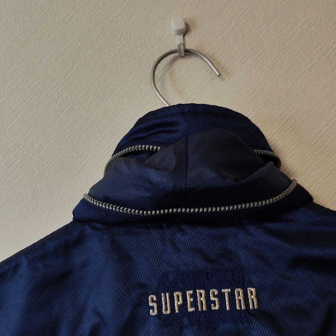 B13） SUPERSTAR MIZUNO 90sネイビー ブルゾン