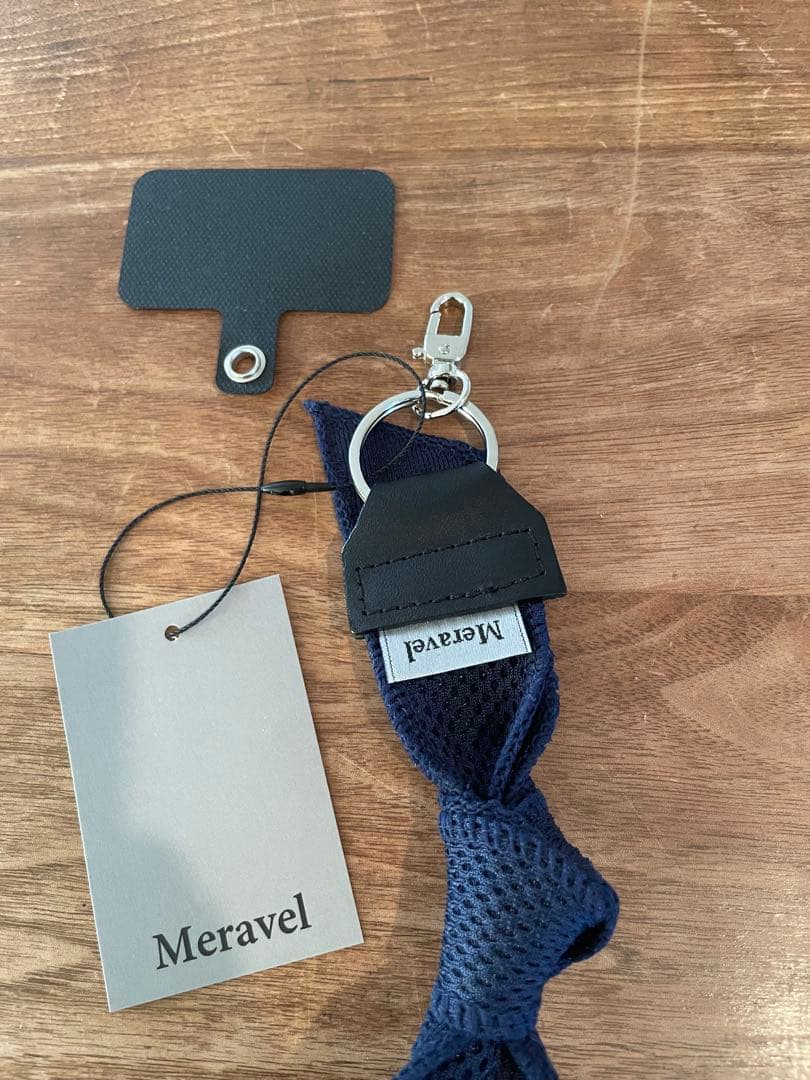Meravel Bow Mesh Strap　（NAVY)