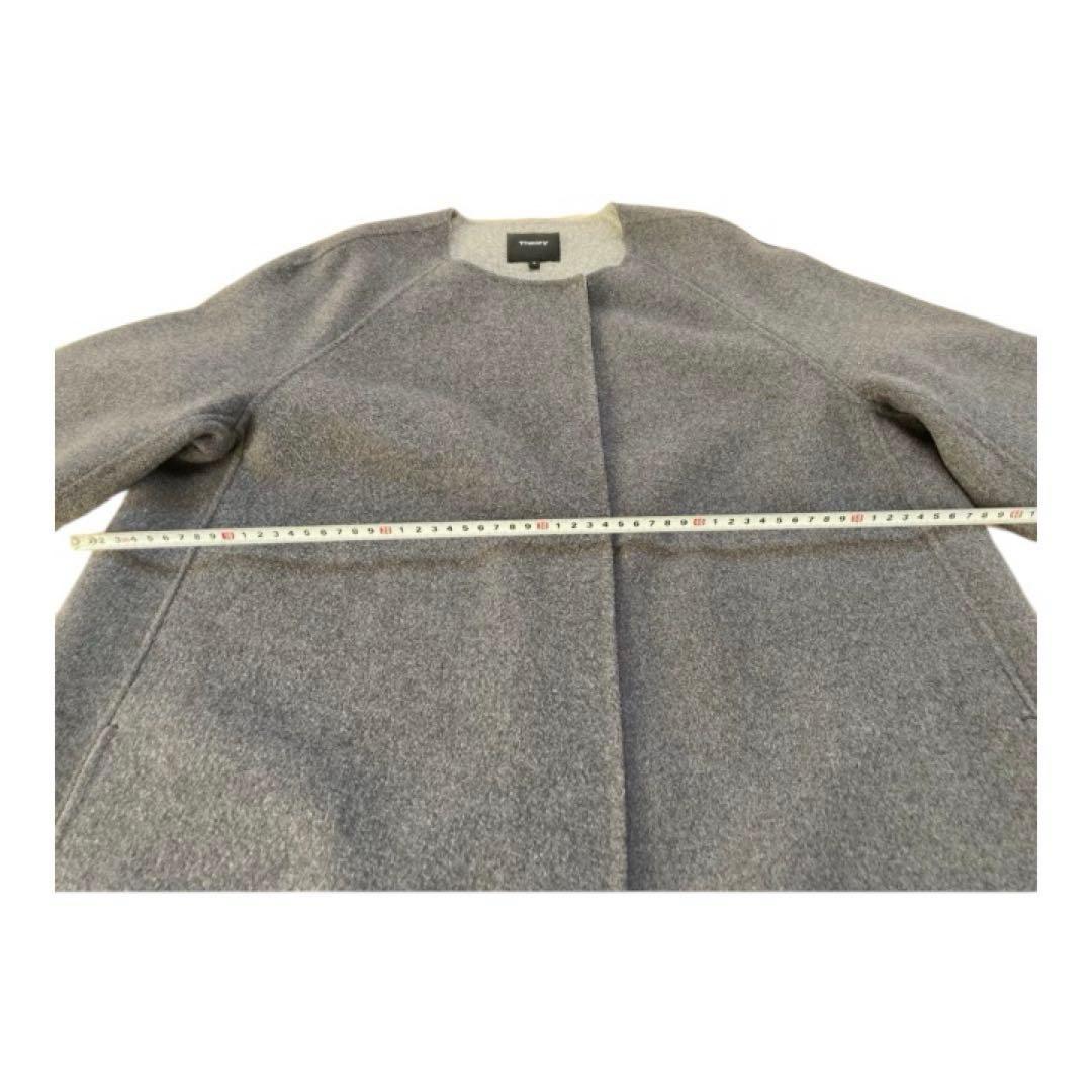 【土日価格】美品Theory ダブルフェイスストール付　カシミア混
