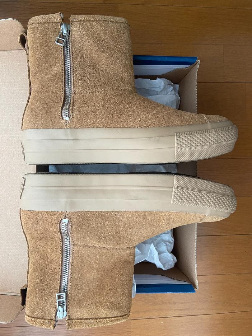 コンバース SUEDE ALLSTAR PLTS BT Z HIキャメル24