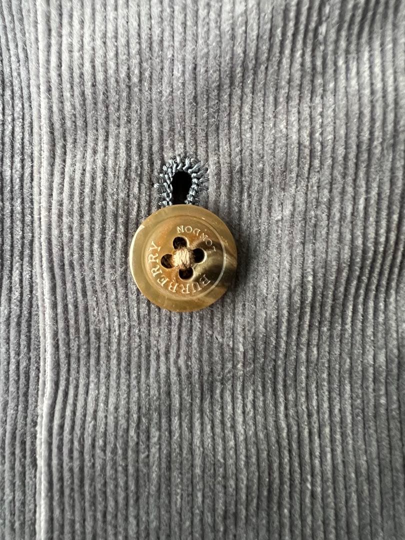 BURBERRY グレー コーデュロイ セットアップ