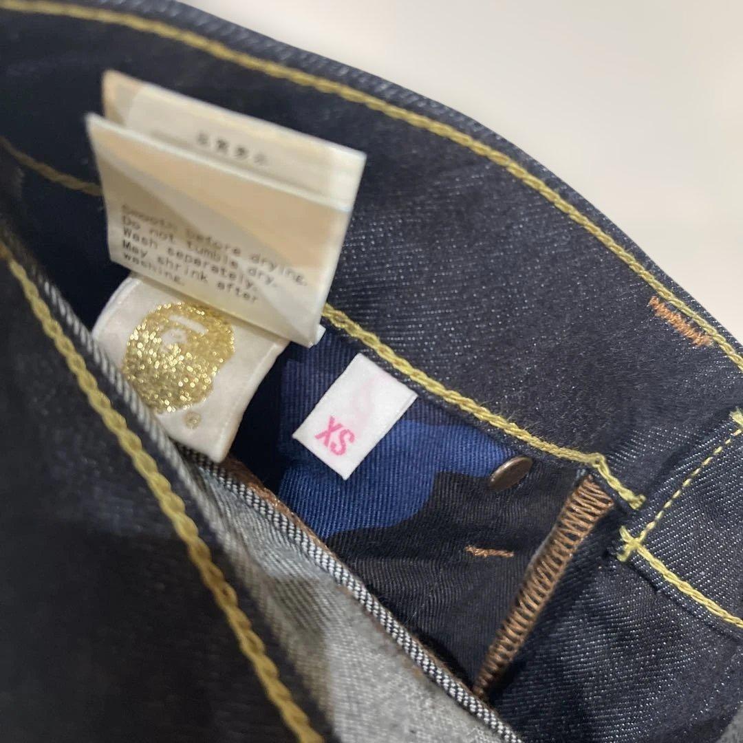 A BATHING APE ダークブルー デニム