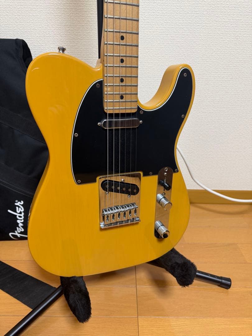 Fender Telecaster イエロー ストラップ付き