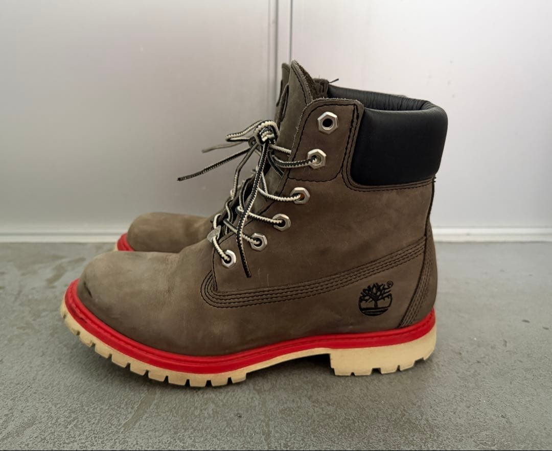 Timberland グレー ワークブーツ　オーダーカラー　24cm