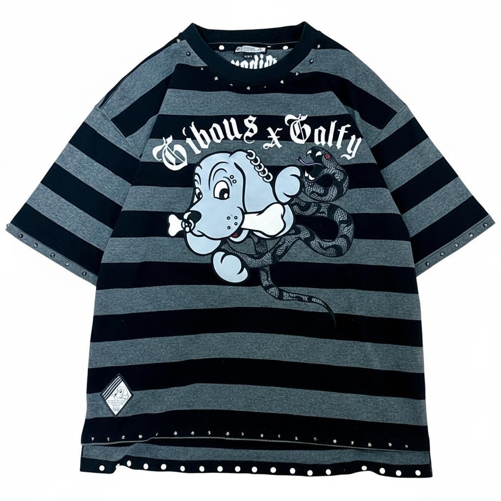 完売品✨GALFY×gibous ガルフィー SNAKE DOG STUDS T