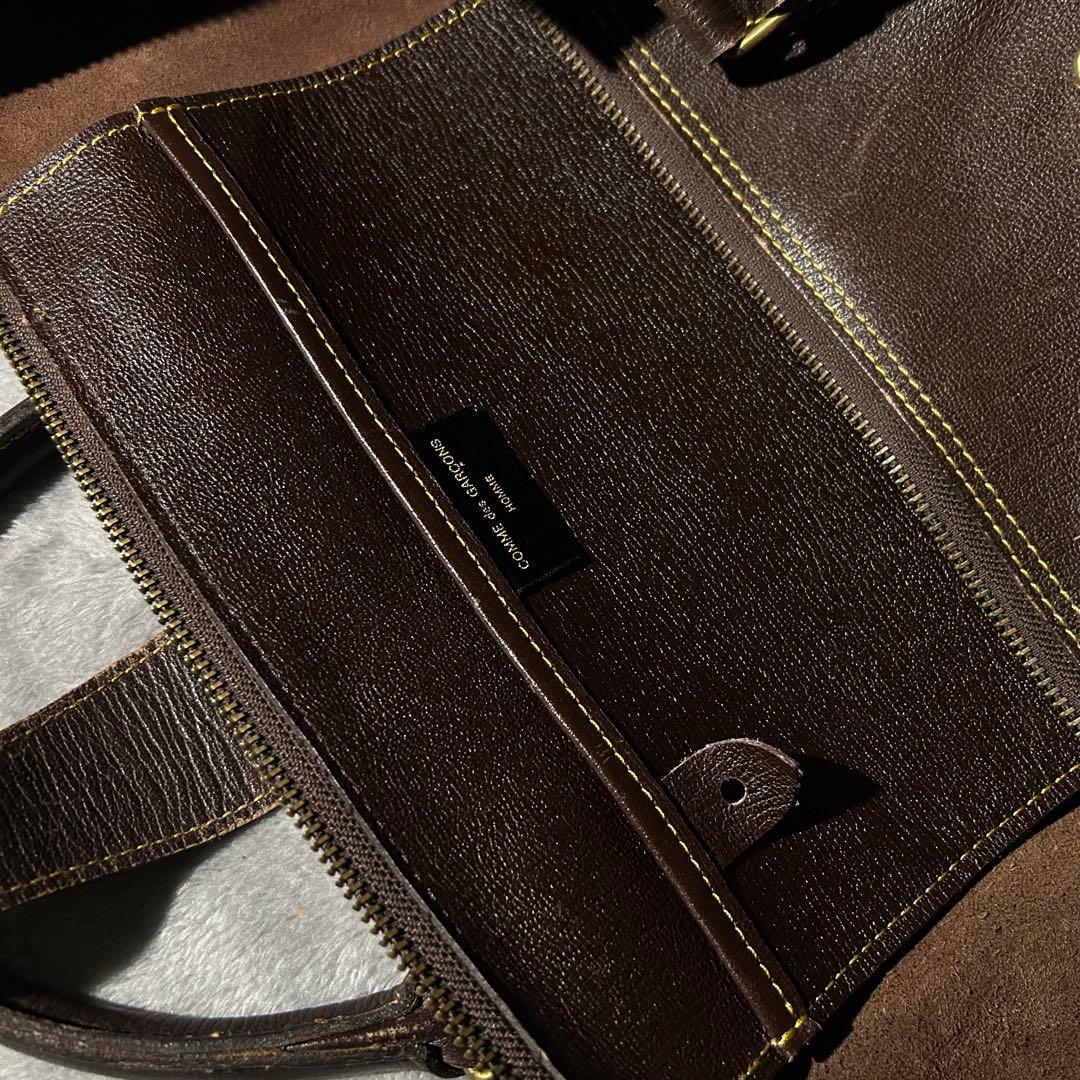 80s HOMME VINTAGE レザーボストンバッグ archive 茶色