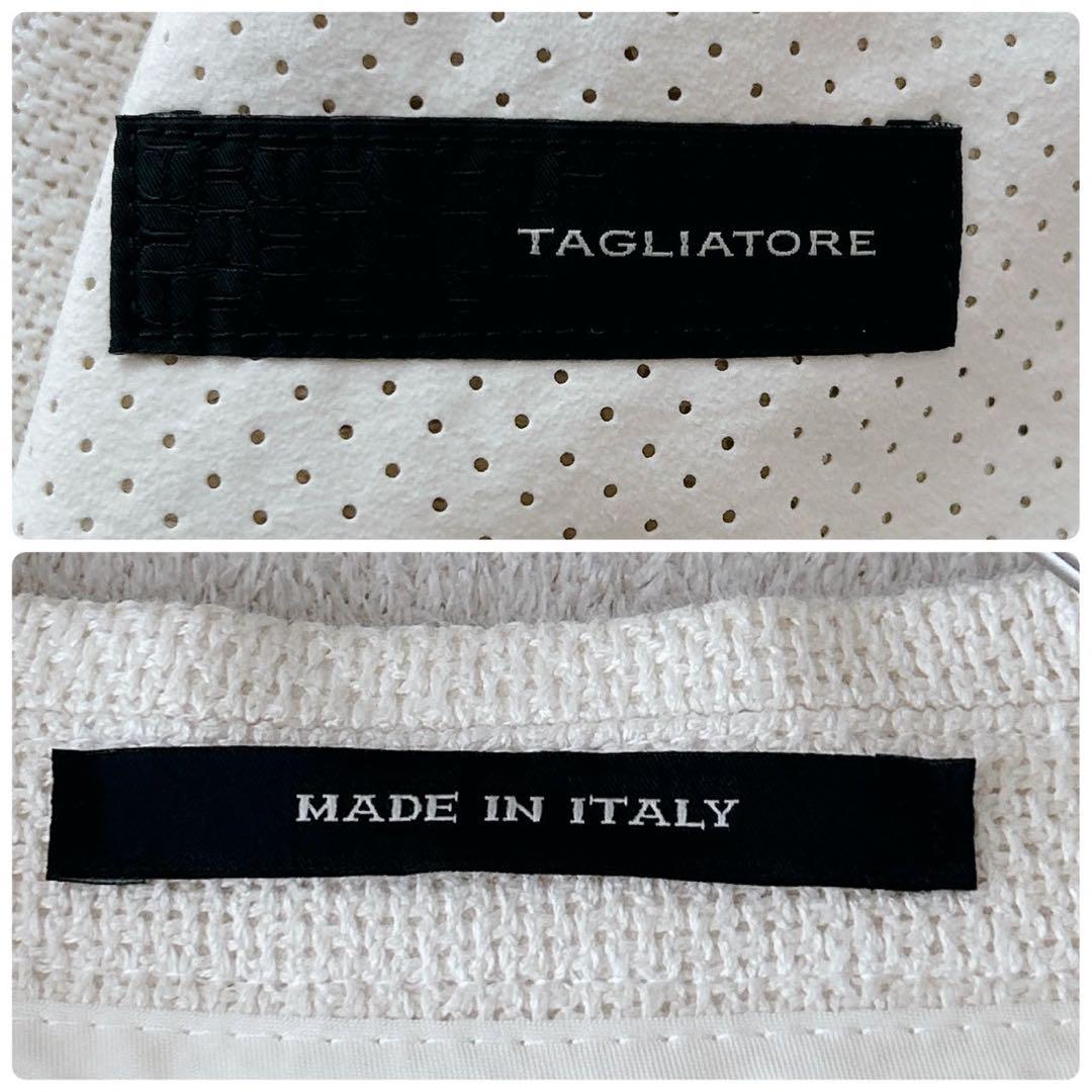 TAGLIATORE タリアトーレ テーラードジャケット メッシュ　ホワイト