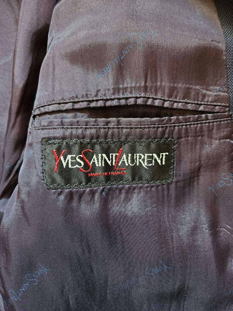 【イヴ・サンローラン】70s ネイビーブレザー