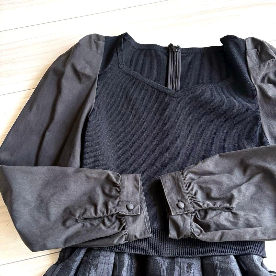 【完売品】emiria パワショルシアーチェックワンピース