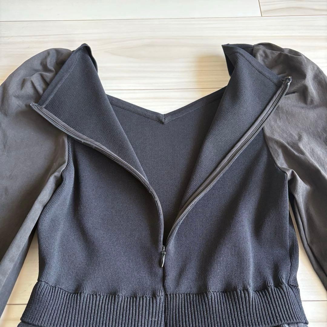 【完売品】emiria パワショルシアーチェックワンピース