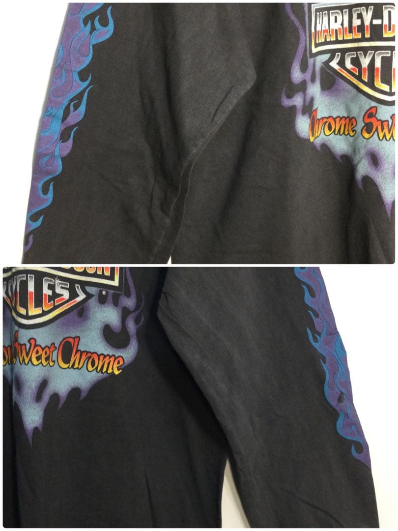 長袖ブラックtシャツ By HARLEY-DAVIDSON