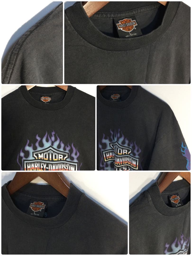 長袖ブラックtシャツ By HARLEY-DAVIDSON