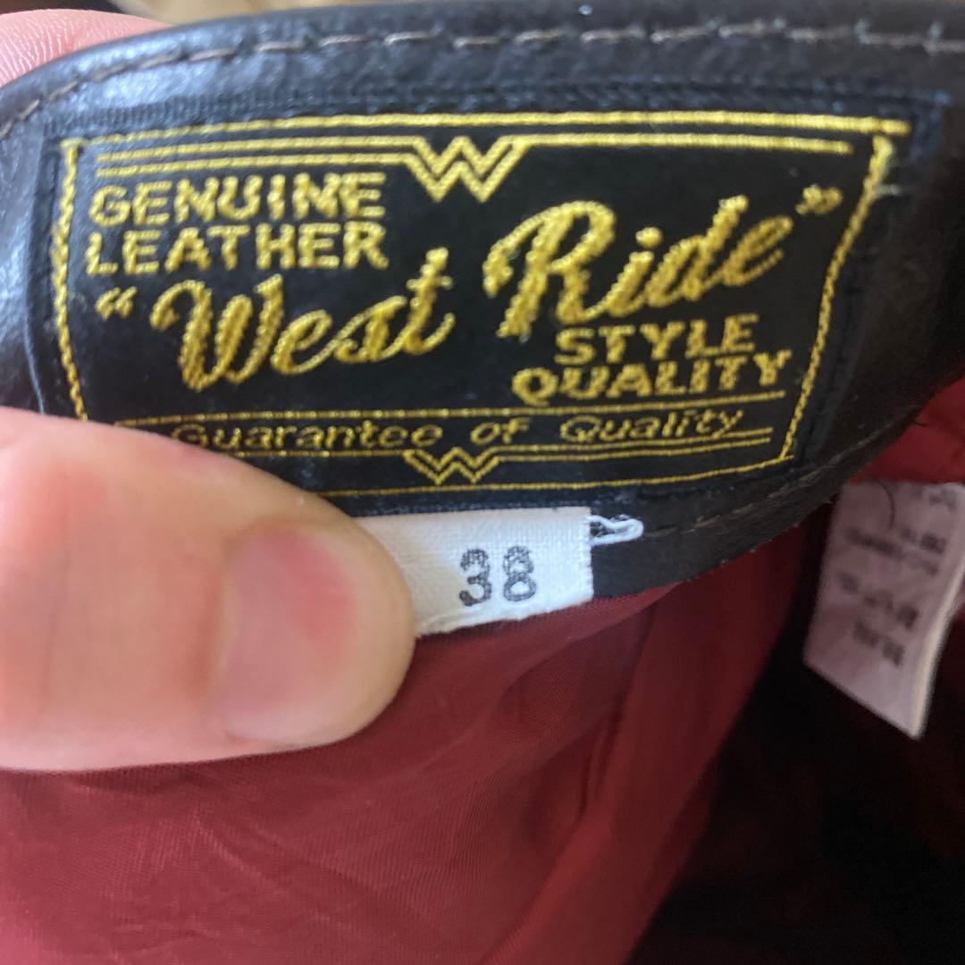 west ride レザーパンツ