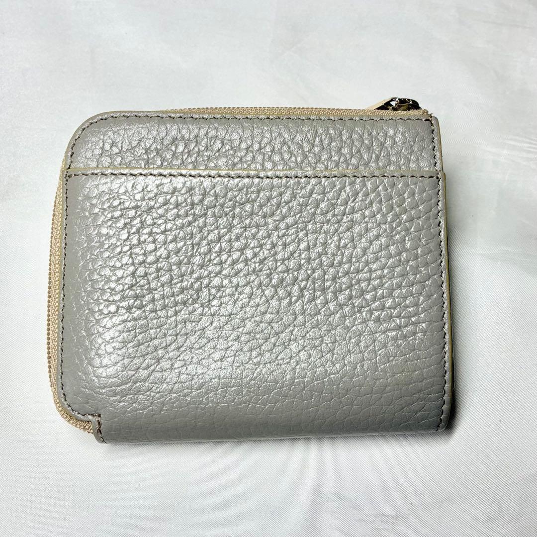 【美品】　 アタオ　ミリモ　ケリー　ミニ財布　グレージュ　人気　ミニウォレット