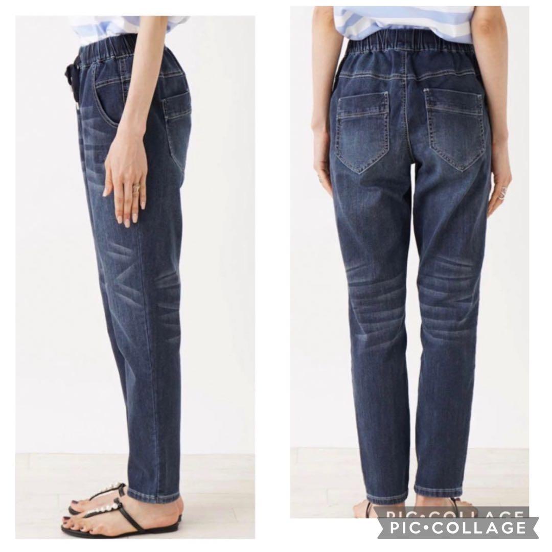 レリアン　タグ付未使用に近い　ネミカ　デニムパンツ　ウエストゴム
