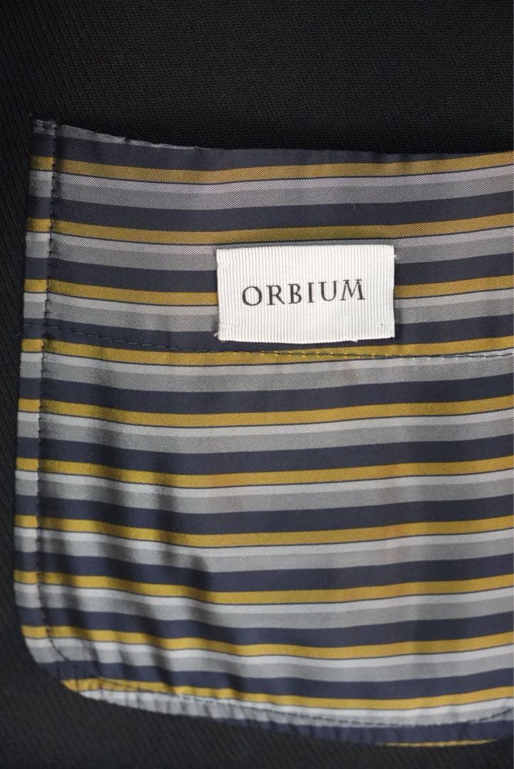 古着売ります ORBIUMローブジャケット黒H.M.Robe2A-3