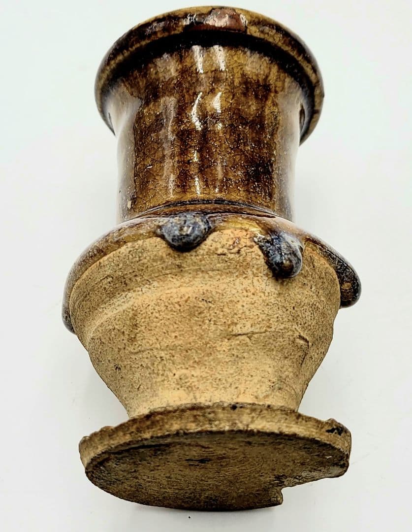 時代物　瀬戸焼　仏花器　江戸時代　箱無　骨董品、美術品