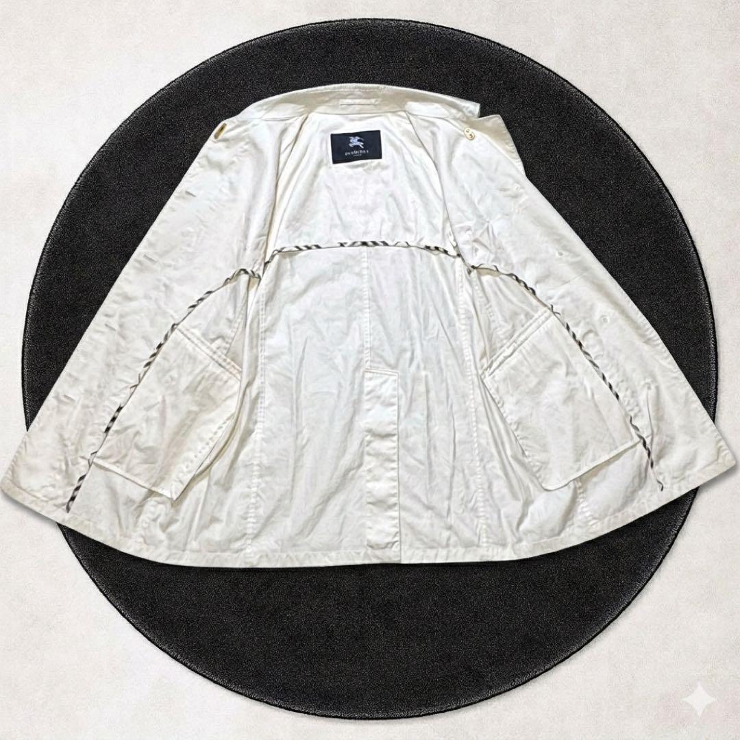 希少✨バーバリー 刻印ターンロック 金具ロゴ コート 9号 M ノバチェック