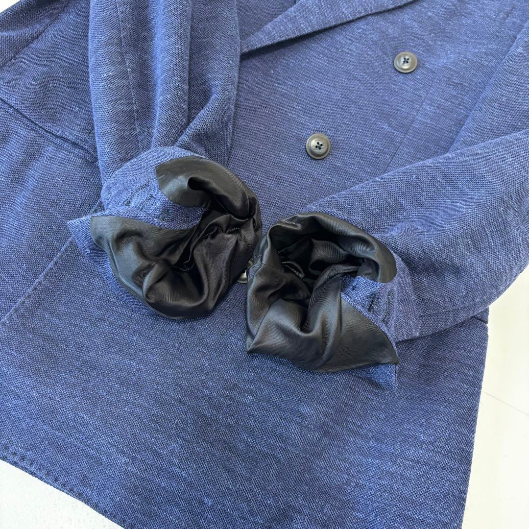 LARDINI✨最高級　ダブルブレスト　ロロピアーナ　シルクリネン　ジャケット