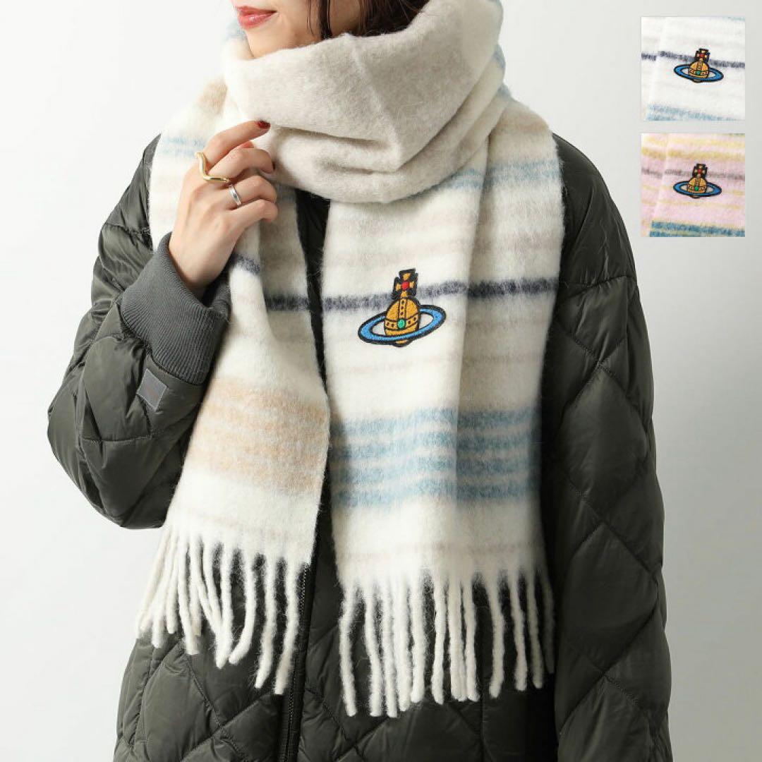 【美品】Vivienne Westwood ストライプマフラー