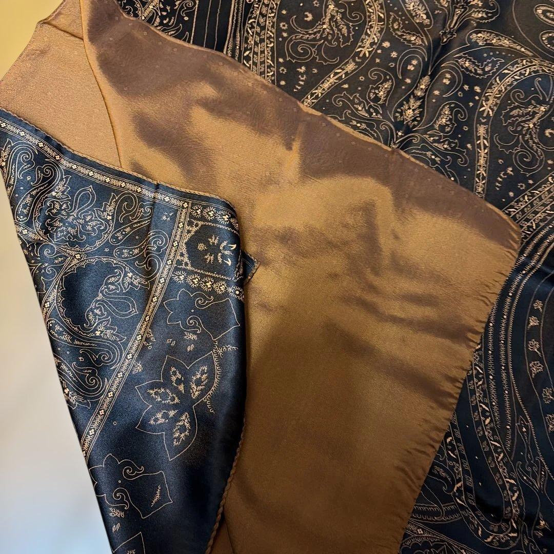 ETRO ペイズリー柄 大判シルクストール