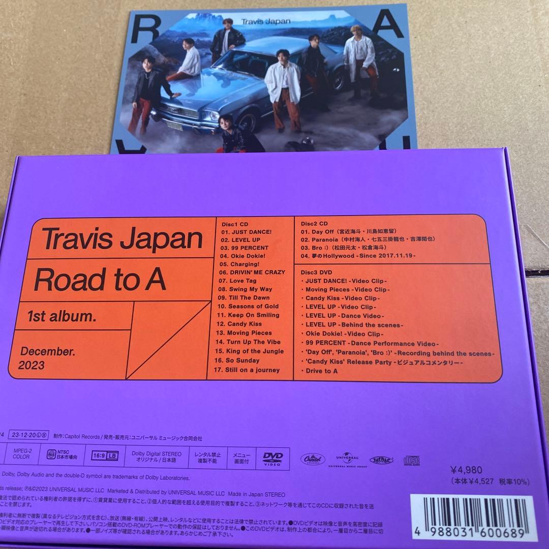 Travis Japan Road to A FC限定盤 ポストカード付き