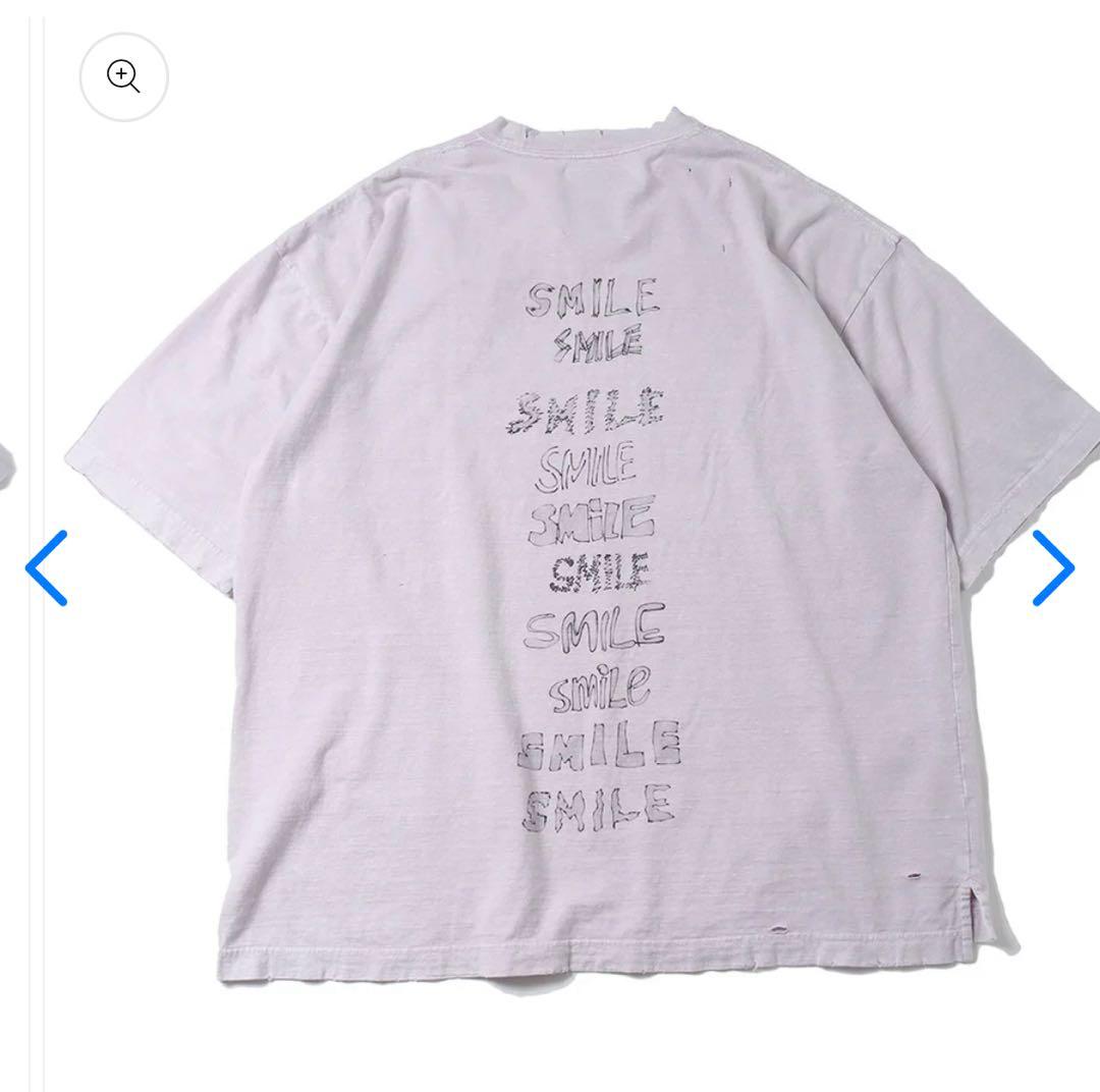 MIHARA YASUHIRO メゾンミハラヤスヒロ　スマイリーTシャツ　ピンク