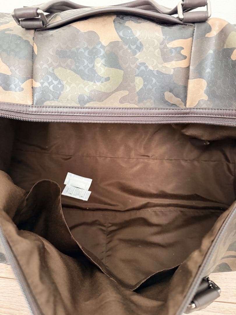 【超美品】COACH 迷彩ボストンバック