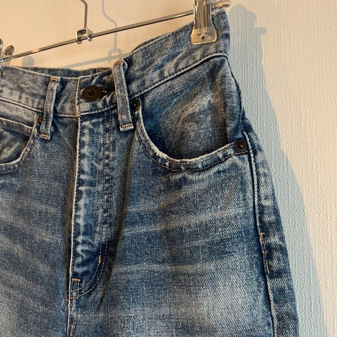 moussy MVS FLARE ハイウエスト フレアデニム 23 日本製 美脚