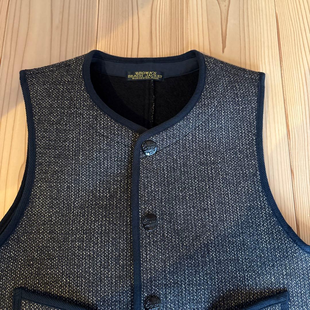 BROWN'S BEACH JACKET /ゴマ塩ベスト
