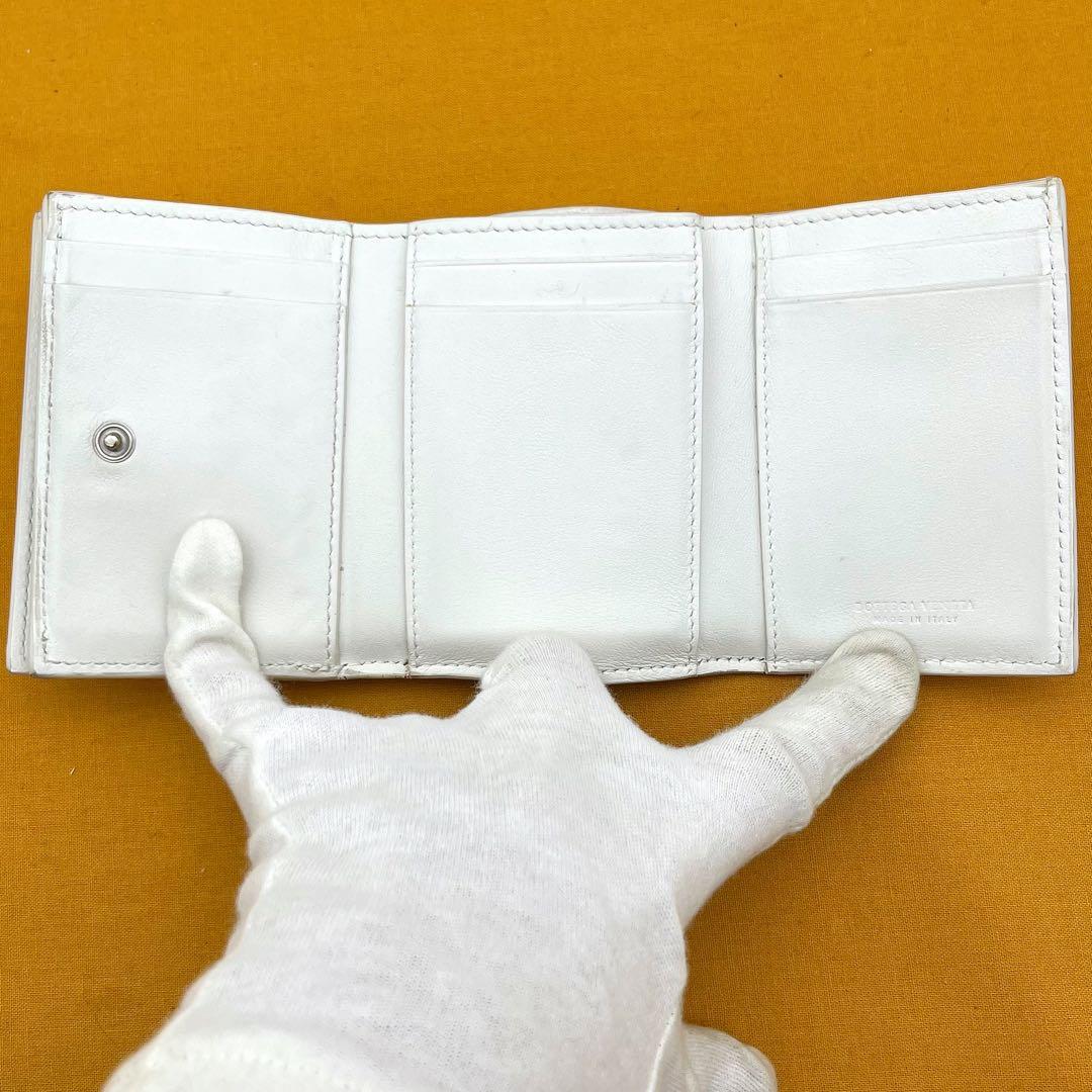 希少✨ ボッテガヴェネタ 三つ折り財布 コンパクトウォレット イントレチャート