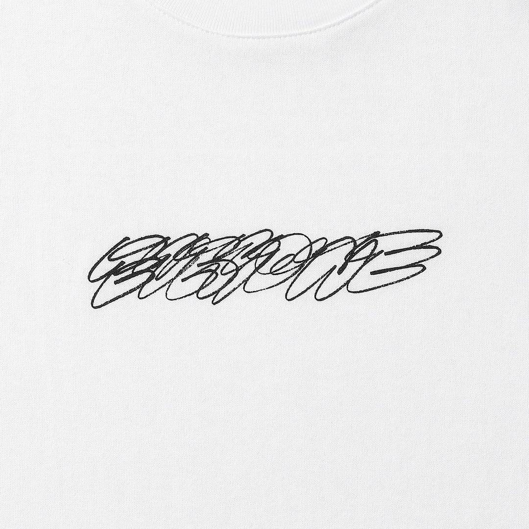 トップス everyone LOGO BY VINCENT L/S TEE (WHITE)