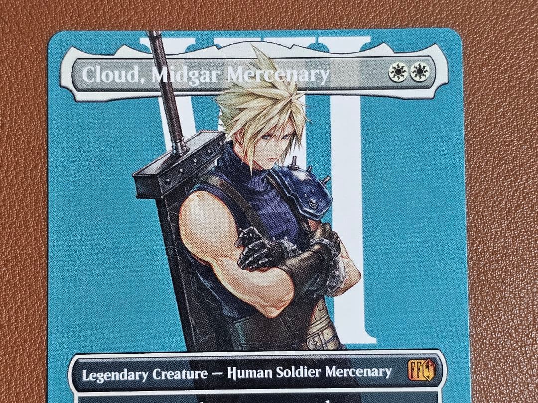 MTG FF ミッドガルの傭兵、クラウド ボーダーレス 英語版